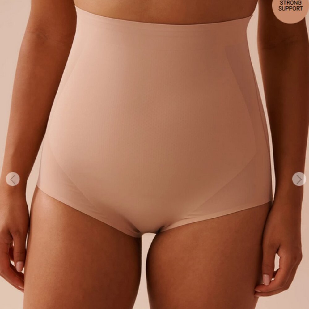 La Vie En Rose:  High Waist Tummy Control Shaper Bikini (tan)